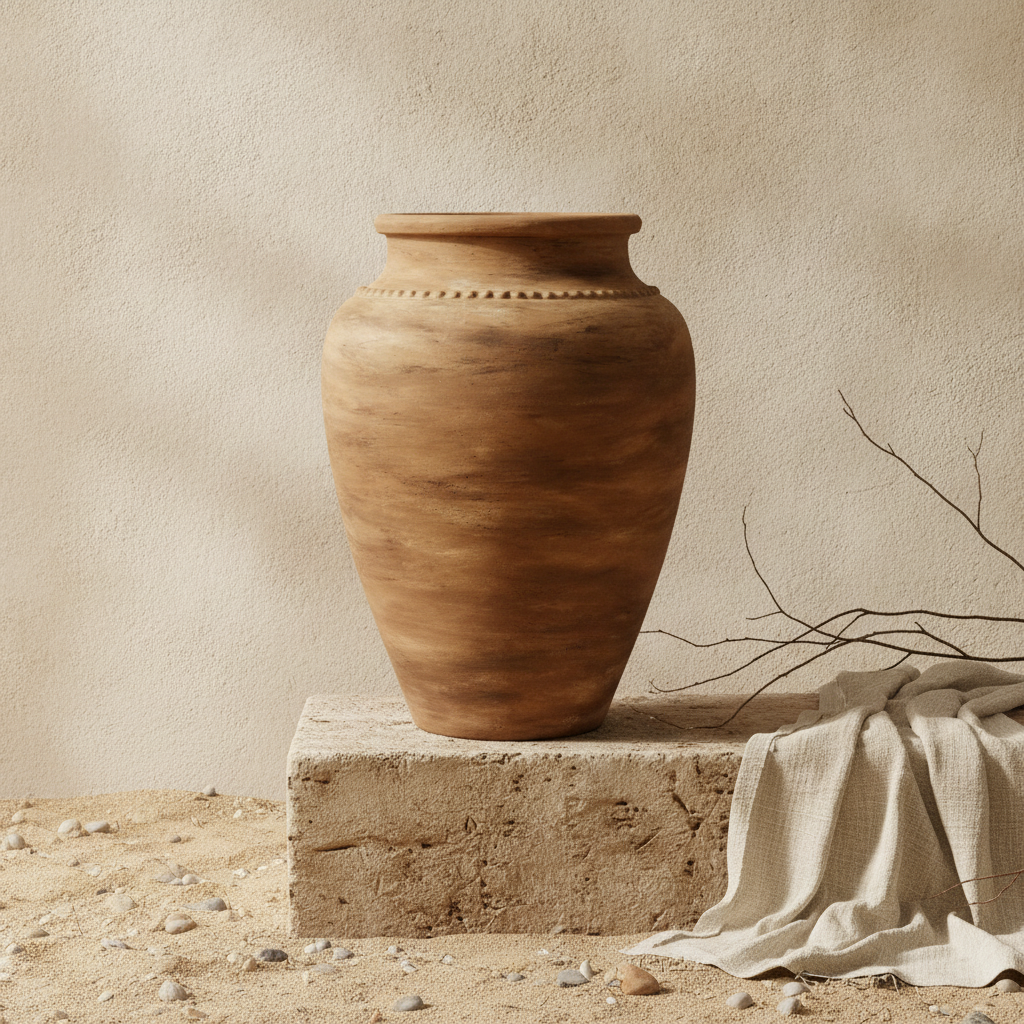 Vaso terracota artesanal RÚSTICO Y feito à mão em Portugal. decoração e design biofílico; Decoração wabi-sabi, minimalista, rústica, mediterrânica, cottagecore e farmhouse . Decoração e design de interiores; 