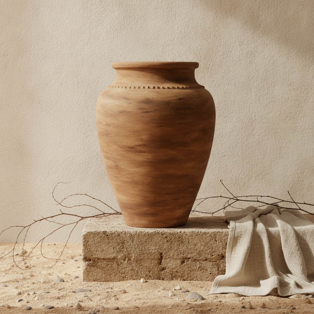 Vaso terracota artesanal RÚSTICO Y feito à mão em Portugal. decoração e design biofílico; Decoração wabi-sabi, minimalista, rústica, mediterrânica, cottagecore e farmhouse . Decoração e design de interiores; 