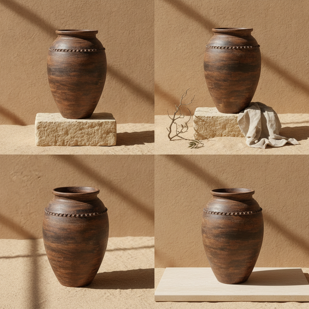 Vaso de Barro Grande  Rustico X.2 | 75cm