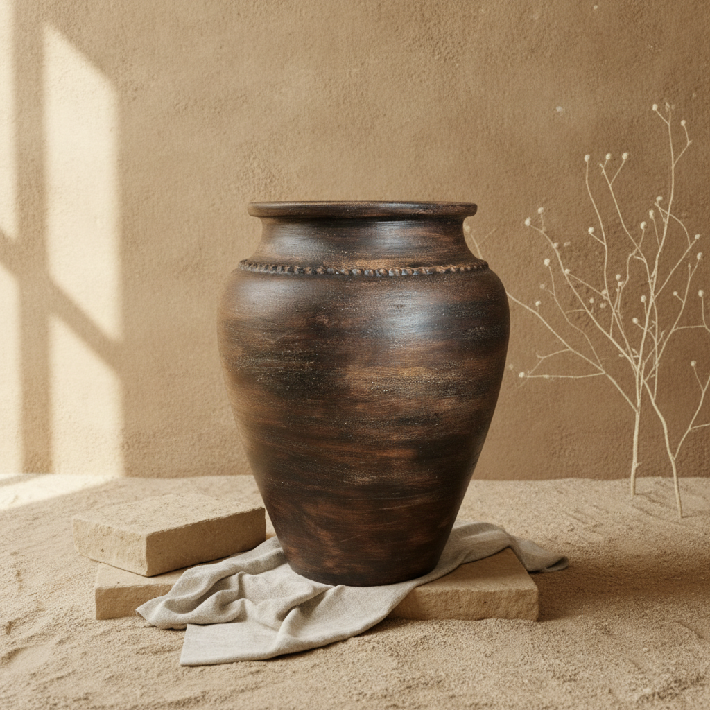 Vaso terracota artesanal RÚSTICO Z.2 made in Portugal. Decoração wabi-sabi, minimalista, rústico, mediterrânico, Japandi e farmehouse. Decoração e design de interiores; decoração e design biofílico; Decoração orgânica