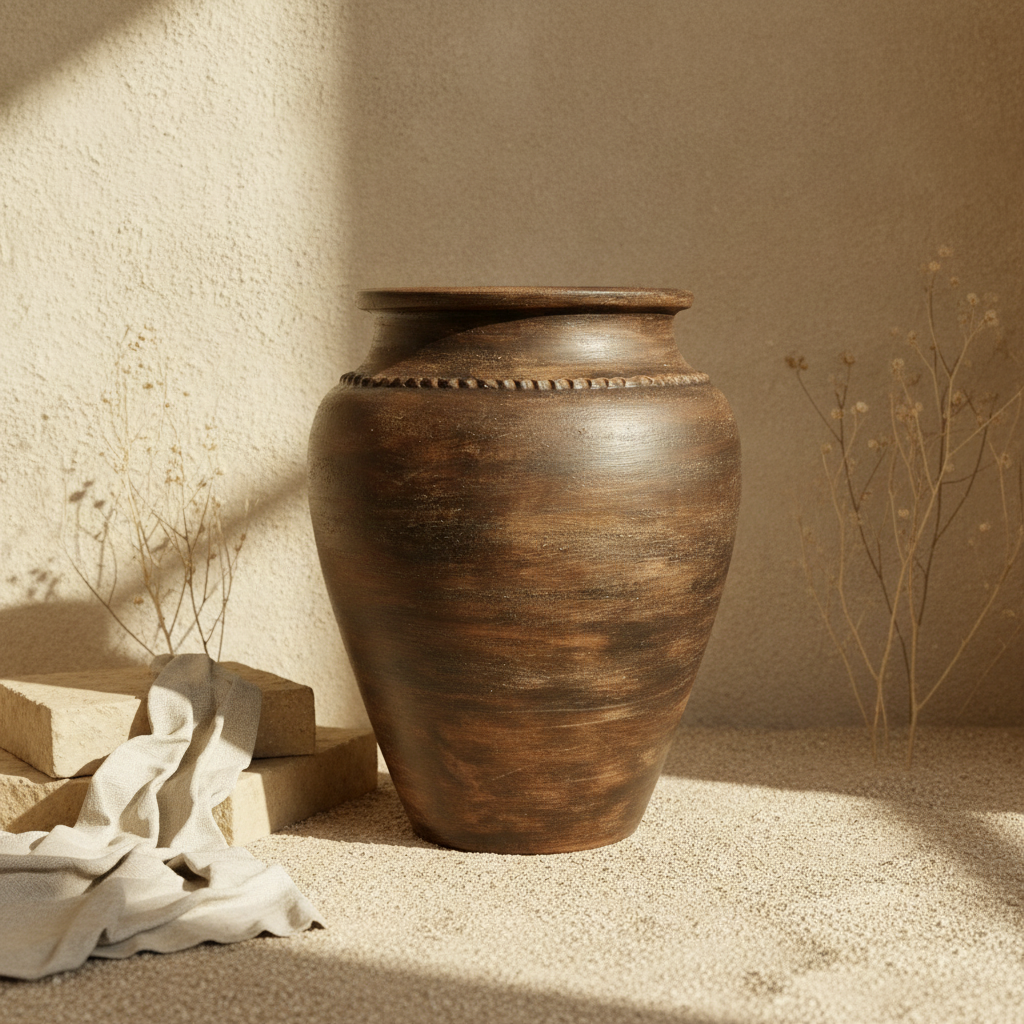 Vaso terracota artesanal RÚSTICO Z.2 made in Portugal. Decoração wabi-sabi, minimalista, rústico, mediterrânico, Japandi e farmehouse. Decoração e design de interiores; decoração e design biofílico; Decoração orgânica