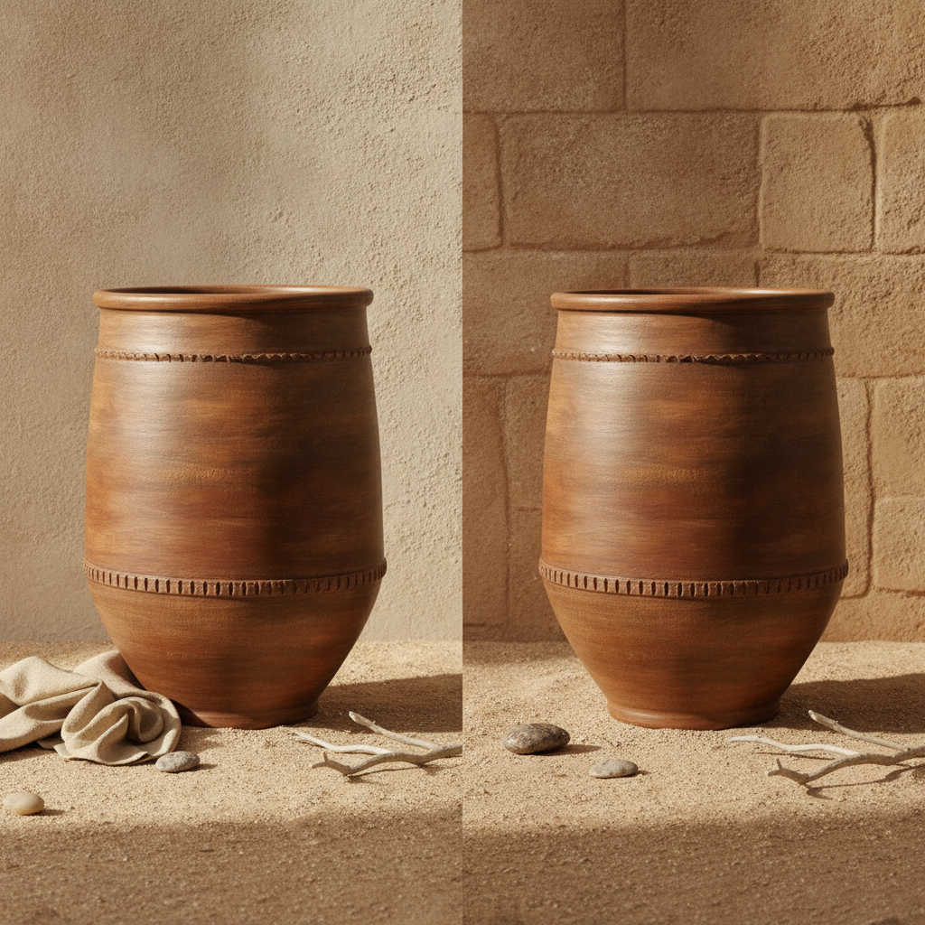 Vaso terracota artesanal RÚSTICO U feito à mão Portugal. Decoração de interiores e exteriores;  Desing biofílico; Estilos cottagecore, rústico, mediterrânico, Japandi,  wabi-sabi e farmehouse. 
