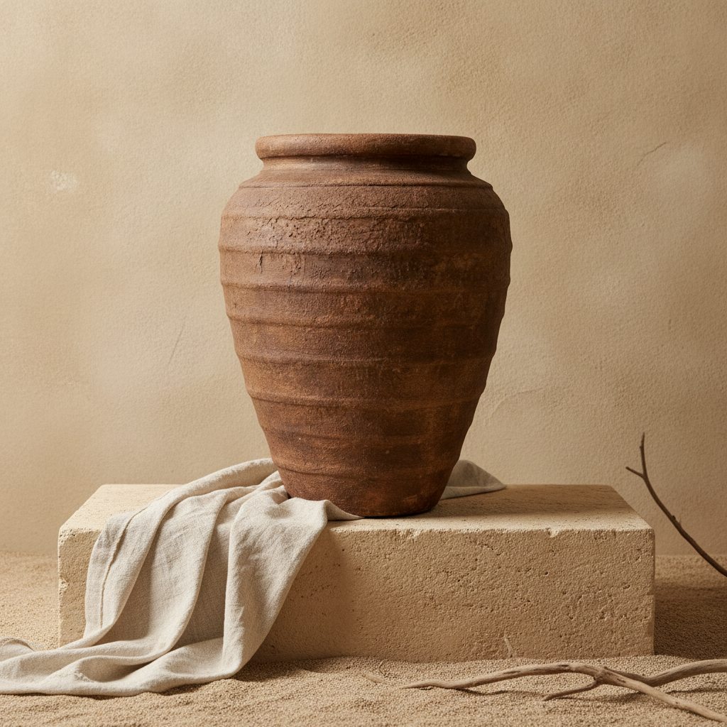 Vaso terracota artesanal RÚSTICO M feito à mão Portugal. Decoração de interiores;  design biofílico; Estilos cottagecore, rústico, mediterrânico, Japandi, estilo wabi-sabi e farmehouse.
