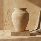 Vaso terracota artesanal  EXC 30.2, handmade em Portugal. ORGANIC DECOR; Decoração wabi-sabi, farmhouse, Japandi, minimalista, mediterrânica, cottagecore e moderno. Design de interiores, decoração sustentável; design biofílico;