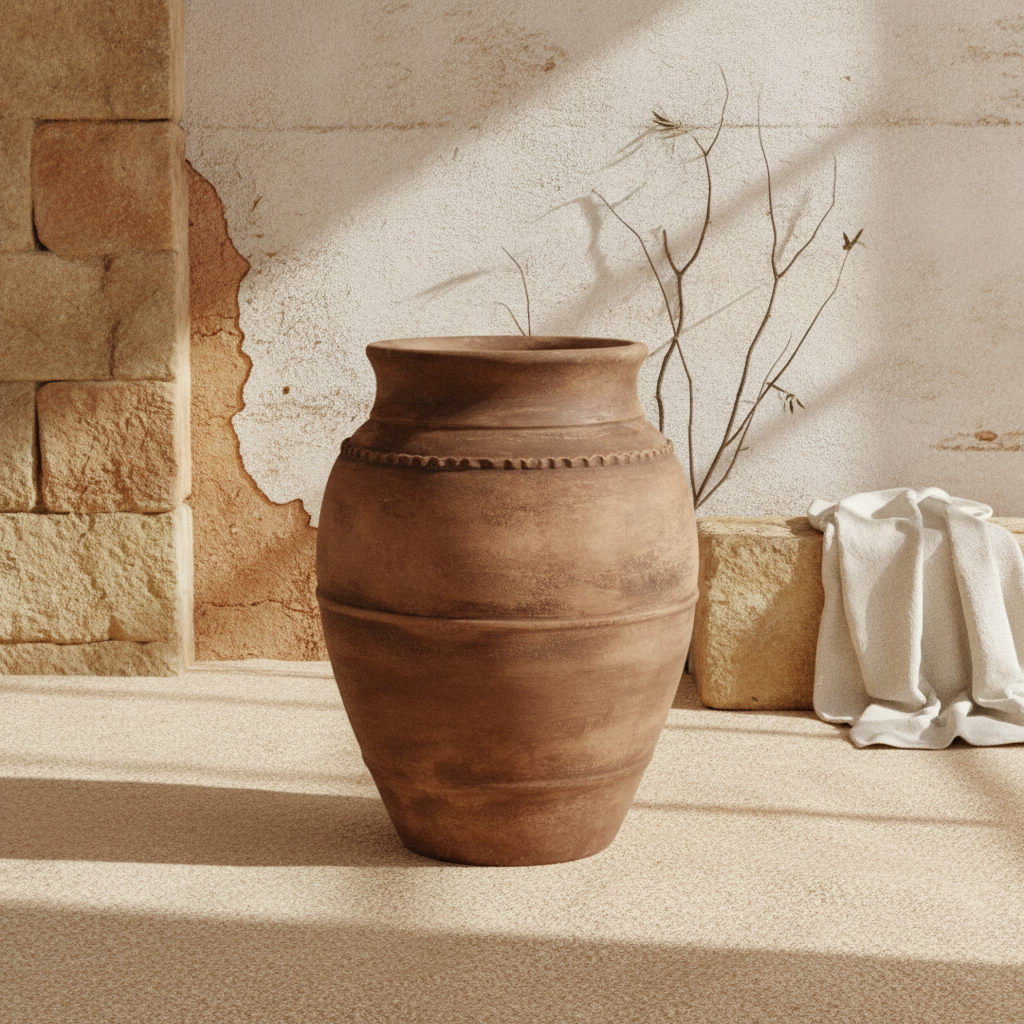 Vaso terracota artesanal Rústico X.6, handcrafted in Portugal. Decoração  minimalista, rústico, mediterrânico, farmhouse e cottage. Decoração de interiores; Design biofílico; Decoração sustentável