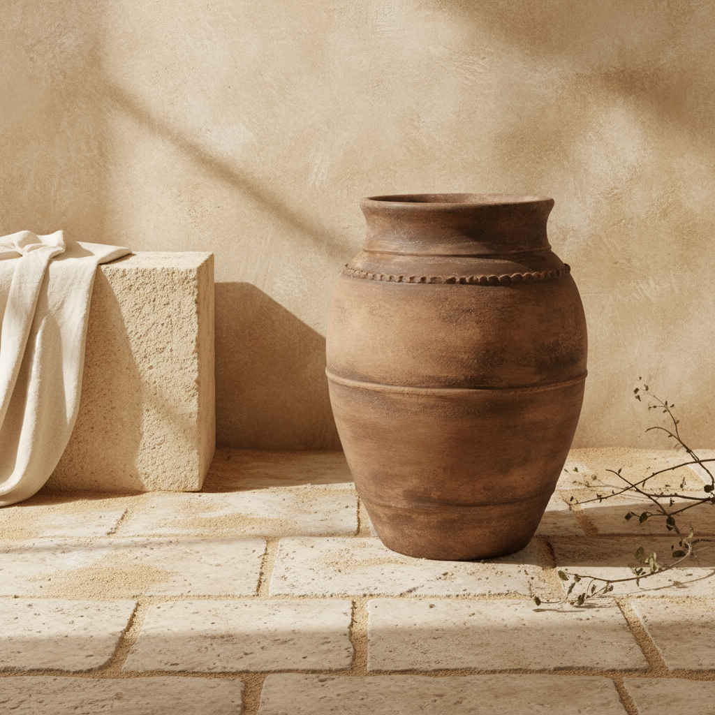 Vaso terracota artesanal Rústico X.6, handcrafted in Portugal. Decoração  minimalista, rústico, mediterrânico, farmhouse e cottage. Decoração de interiores; Design biofílico; Decoração sustentável