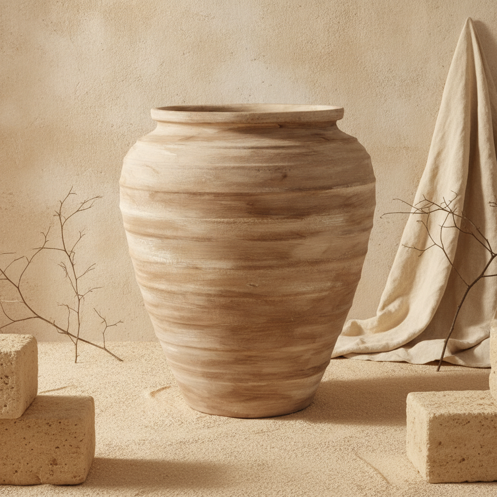 Vaso terracota artesanal Rústico X.8, handcrafted in Portugal. Decoração  minimalista, rústico, mediterrânico, farmhouse e cottage. Decoração de interiores; Design biofílico; Decoração sustentável;  Organic Decor