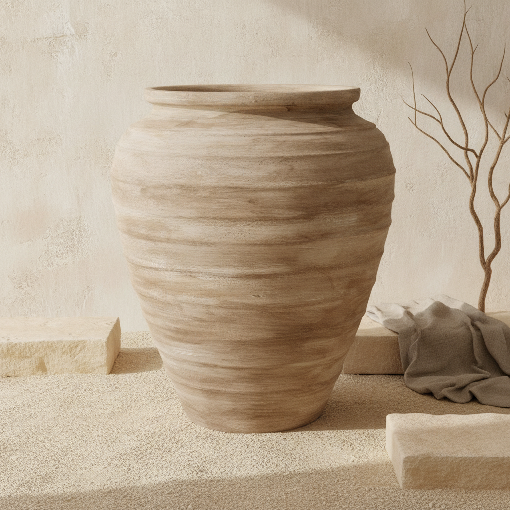 Vaso terracota artesanal Rústico X.8, handcrafted in Portugal. Decoração  minimalista, rústico, mediterrânico, farmhouse e cottage. Decoração de interiores; Design biofílico; Decoração sustentável;  Organic Decor