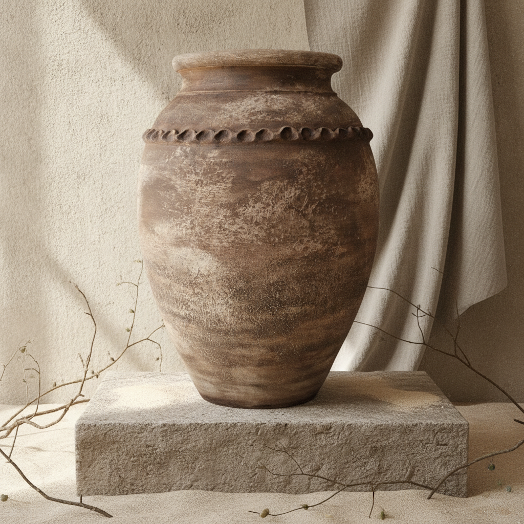 Vaso terracota artesanal Rústico X.7, handcrafted in Portugal. Organic Decor; Decoração  minimalista, rústico, mediterrânico, farmhouse e cottage. Decoração de interiores; Design biofílico; Decoração sustentável