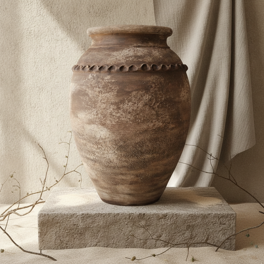 Vaso terracota artesanal Rústico X.7, handcrafted in Portugal. Organic Decor; Decoração  minimalista, rústico, mediterrânico, farmhouse e cottage. Decoração de interiores; Design biofílico; Decoração sustentável