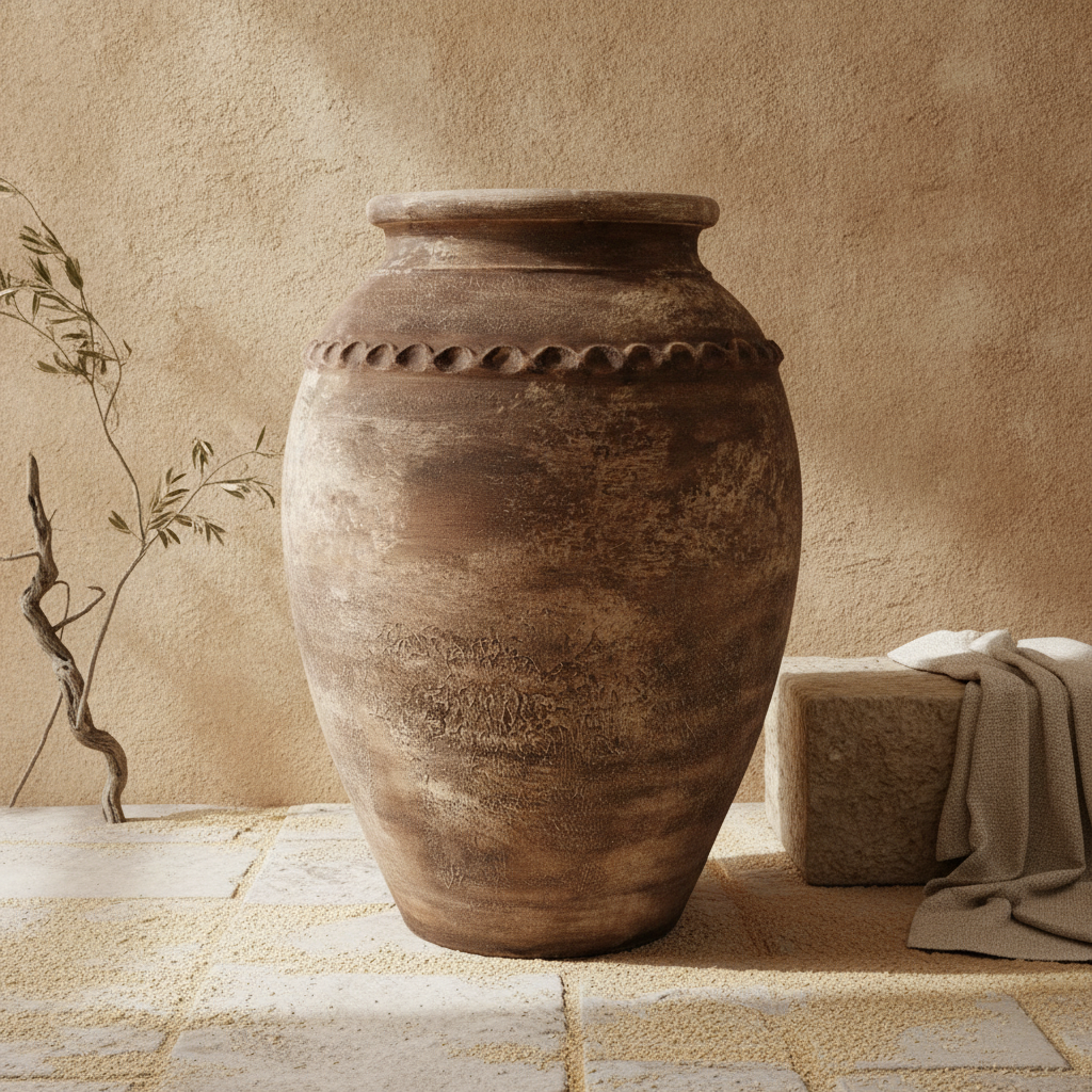 Vaso terracota artesanal Rústico X.7, handcrafted in Portugal. Organic Decor; Decoração  minimalista, rústico, mediterrânico, farmhouse e cottage. Decoração de interiores; Design biofílico; Decoração sustentável