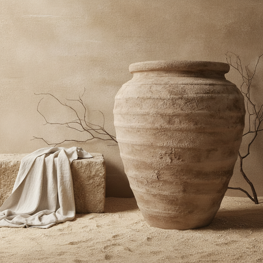 Vaso terracota artesanal RÚSTICO x.5. Made in Portugal. Decoração de interiores;  design biofílico; Estilos cottagecore, rústico, mediterrânico, Japandi, estilo wabi-sabi e farmehouse.