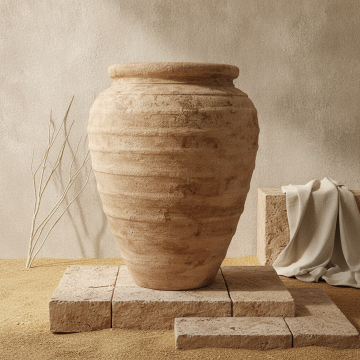 Vaso terracota artesanal RÚSTICO x.5. Made in Portugal. Decoração de interiores;  design biofílico; Estilos cottagecore, rústico, mediterrânico, Japandi, estilo wabi-sabi e farmehouse.