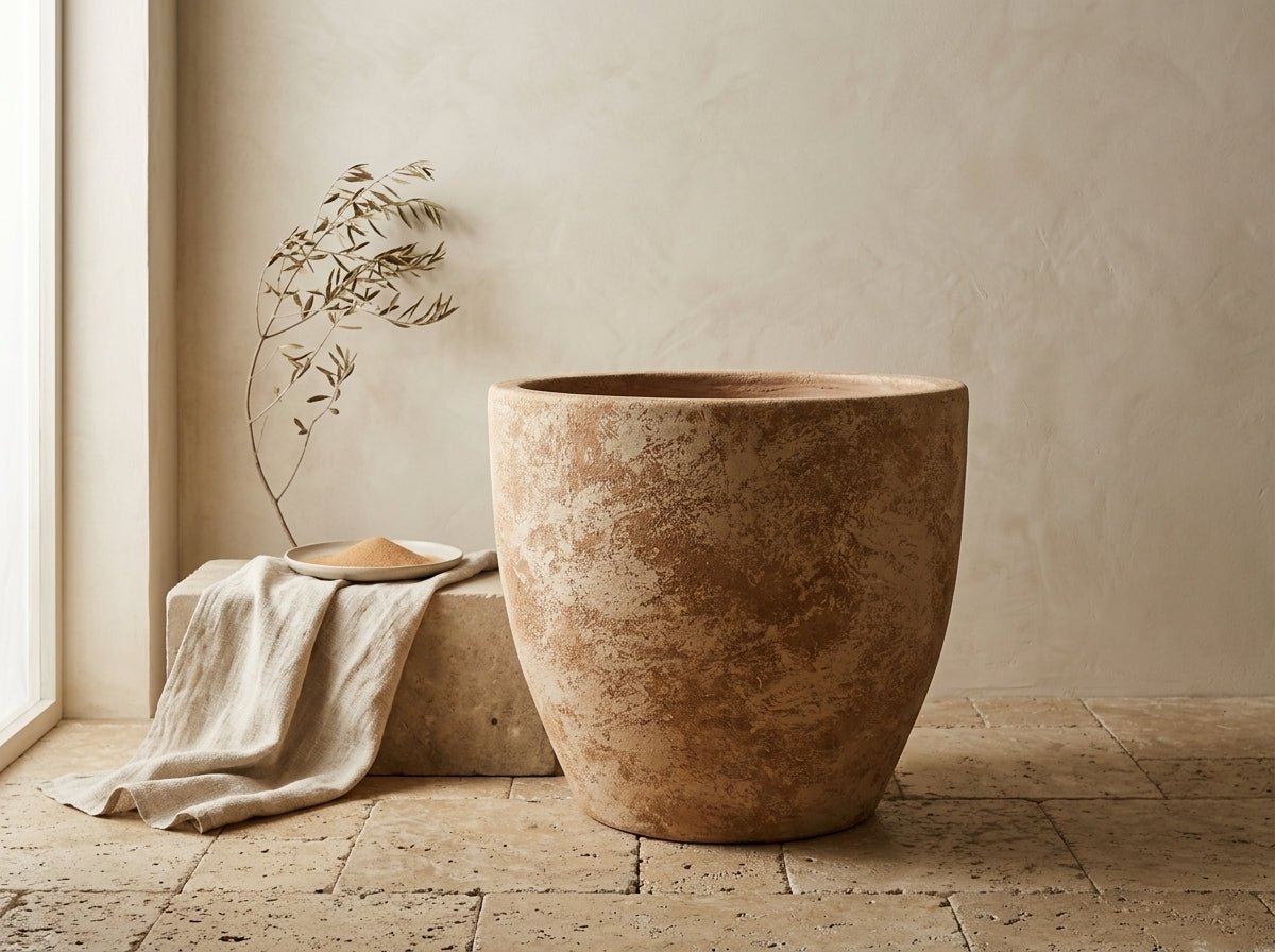 Vaso Terracota Artesanal  - NAHURA C | 45 - 55 cm