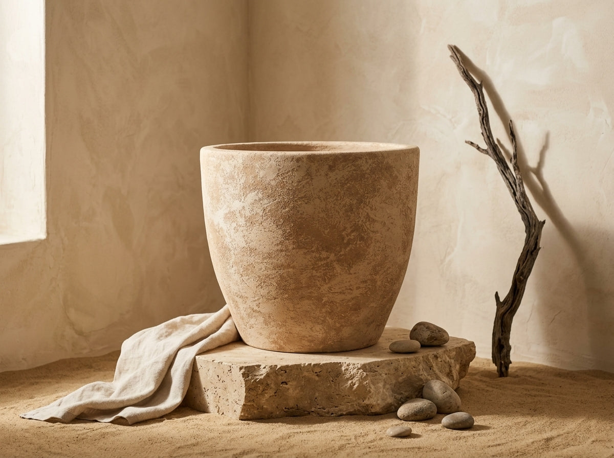 Vaso Terracota Artesanal  - NAHURA C | 45 - 55 cm
