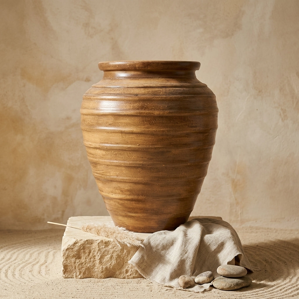 Vaso terracota artesanal RÚSTICO X.11 Made in Portugal. Decoração de interiores;  Organic decor; design biofílico; Estilos cottagecore, rústico, mediterrânico, Japandi, estilo wabi-sabi e farmehouse.