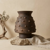 Vaso terracota artesanal RÚSTICO X.7, handmade em Portugal.  Decoração orgânica. Decoração minimalista, mediterrânica, cottagecore e moderno.  Decoração orgânica sustentável; design biofílico;