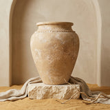 Vaso terracota artesanal Kora M,  artesanato feito em Portugal. Decoração de interiores; Design biofílico; Decoração sustentável nos estilos: Japandi, minimalista, rústico, mediterrânico, farmhouse e cottage. 