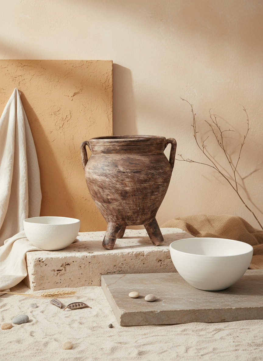 Decoração Orgânica RÚSTICO V | Vaso Terracota 43cm