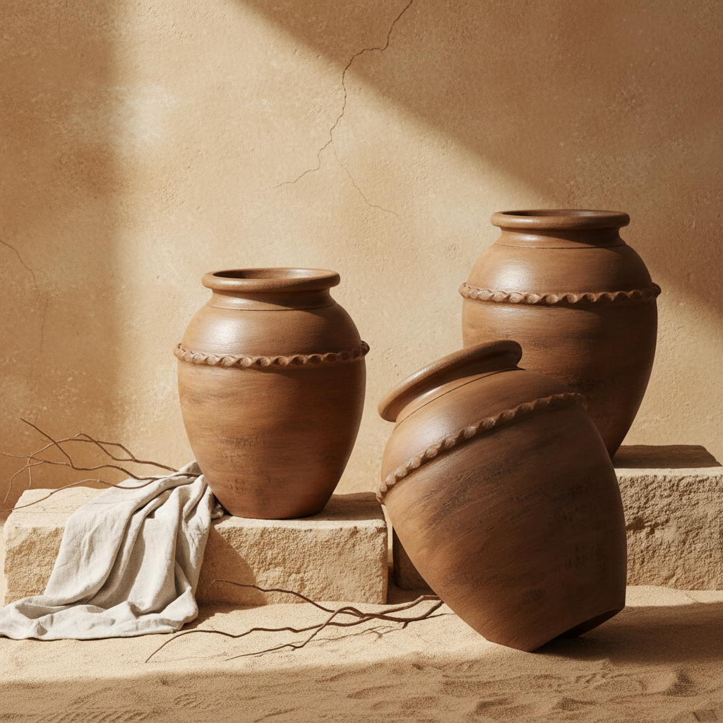 Vaso terracota artesanal RÚSTICO X. Feito à mão em Portugal com inspiração nos estilos minimalista, rústico, mediterrânico, Japandi, estilo wabi-sabi e farmehouse.   Design biofílico; Decoração de interiores e exteriores