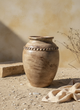 Vaso terracota artesanal RÚSTICO F feito à mão Portugal. Estilos minimalista, rústico, mediterrânico, Japandi, estilo wabi-sabi e farmehouse. Decoração de interiores;  design biofílico;
