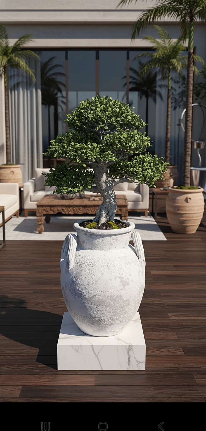 Vaso terracota artesanal Poteh C feito à mão Portugal. Decoração natural e sustentável nos estilos Japandi, minimalista, rústico, farmhouse e moderno e wabi-sabi. Design de interiores; design biofílico;