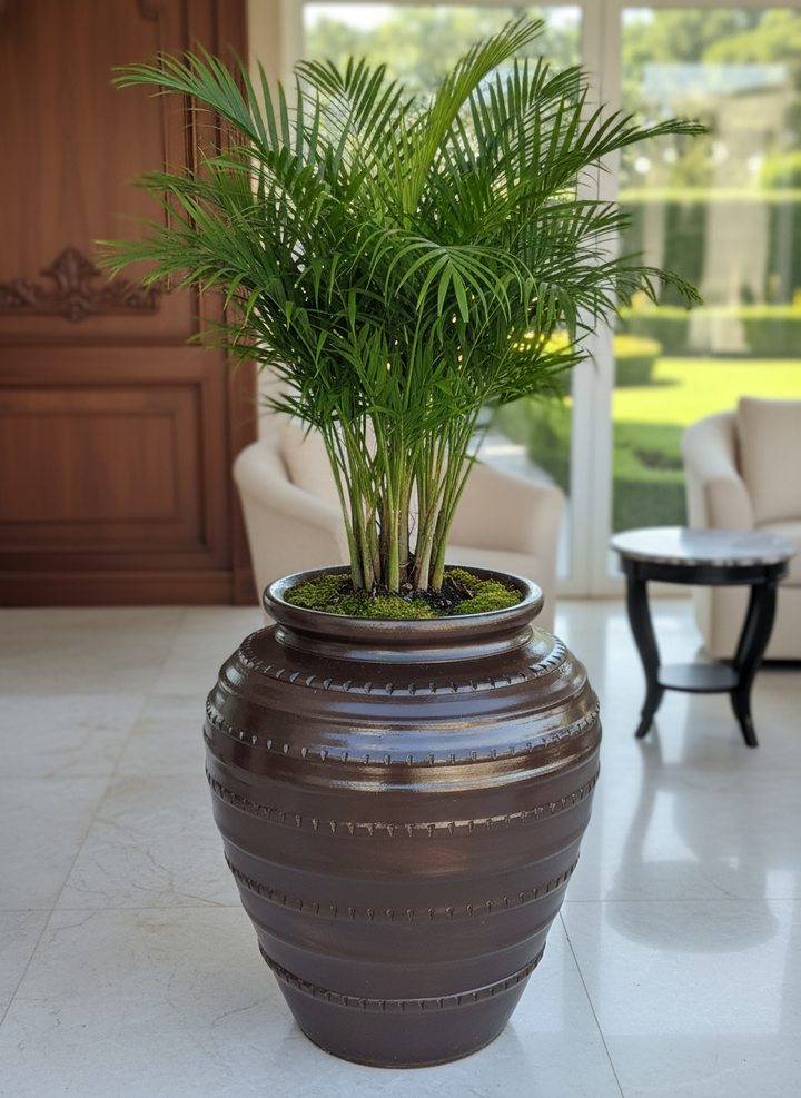 Vaso terracota artesanal feito à mão em Portugal, decoração moderna, Japandi, minimalista, rústico, mediterrânico, farmhouse, cottagecore. Decoração e design de interiores; decoração e design biofílico;