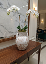 Vaso terracota artesanal Poteh B feito à mão Portugal. Decoração sustentável nos estilos Japandi, minimalista, rústico, farmhouse e moderno e wabi-sabi. Design de interiores; decoração e design biofílico;