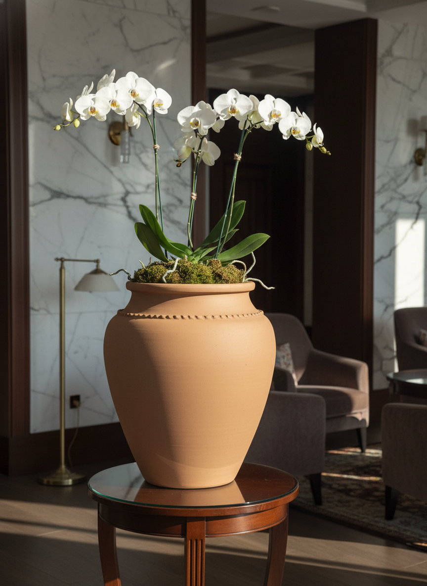 Vaso terracota artesanal Kora A feito à mão Portugal, decoração wabi-sabi, minimalista, rústico, mediterrânico, e outras. Decoração e design de interiores; decoração e design biofílico;