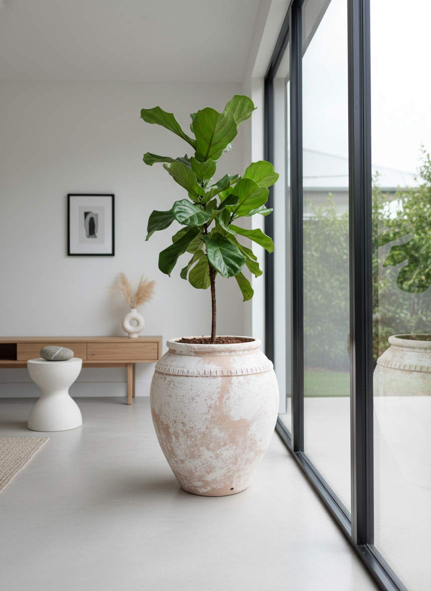 Vaso terracota artesanal  EXC 5, feito à mão Portugal, decoração wabi-sabi, farmhouse, Japandi, minimalista, mediterrânica, cottagecore e moderno. Decoração sustentável e design de interiores; design biofílico;