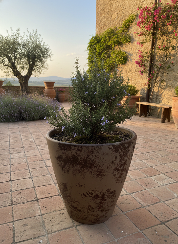 Vaso terracota artesanal Nura B feito à mão Portugal, decoração Japandi, minimalista, rústico, farmhouse e moderno. Decoração e design de interiores; decoração e design biofílico;