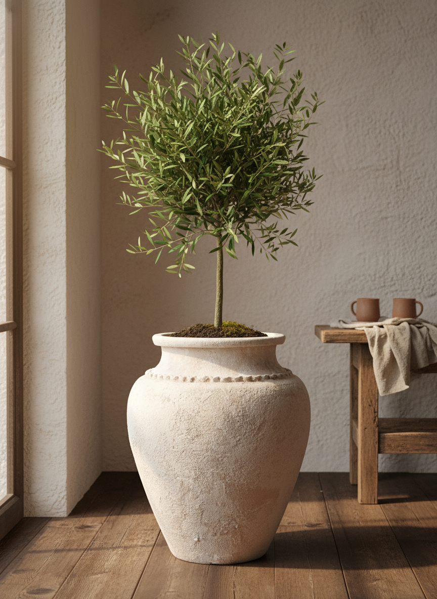 Vaso terracota artesanal Kora B feito à mão Portugal, decoração wabi-sabi, minimalista, rústico, mediterrânico, e outras. Decoração e design de interiores; decoração e design biofílico; 