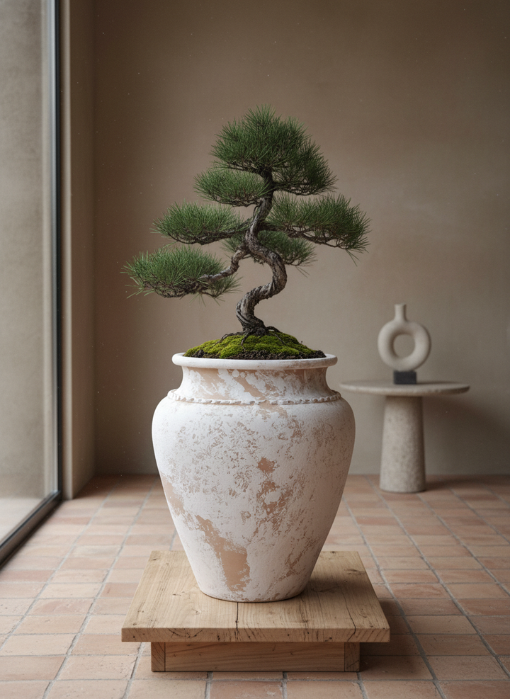 Vaso terracota artesanal Kora C feito à mão Portugal, decoração wabi-sabi, minimalista, rústico, mediterrânico, e outras. Decoração e design de interiores; decoração e design biofílico;