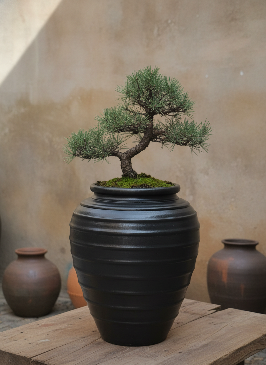 Vaso terracota artesanal Safi D feito à mão Portugal, decoração wabi-sabi, minimalista, rústico, mediterrânico, e outras. Decoração e design de interiores; decoração e design biofílico;