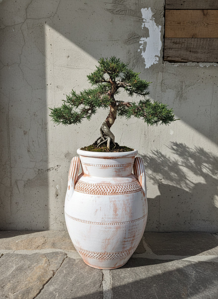 Vaso terracota artesanal Poteh A feito à mão Portugal, decoração Japandi, minimalista, rústico, farmhouse e moderno e wabi-sabi. Decoração e design de interiores; decoração e design biofílico;